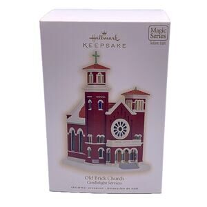 Hallmark Keepsake 2009 Candlelight Services #12 Old Brick Church Ornament in Box